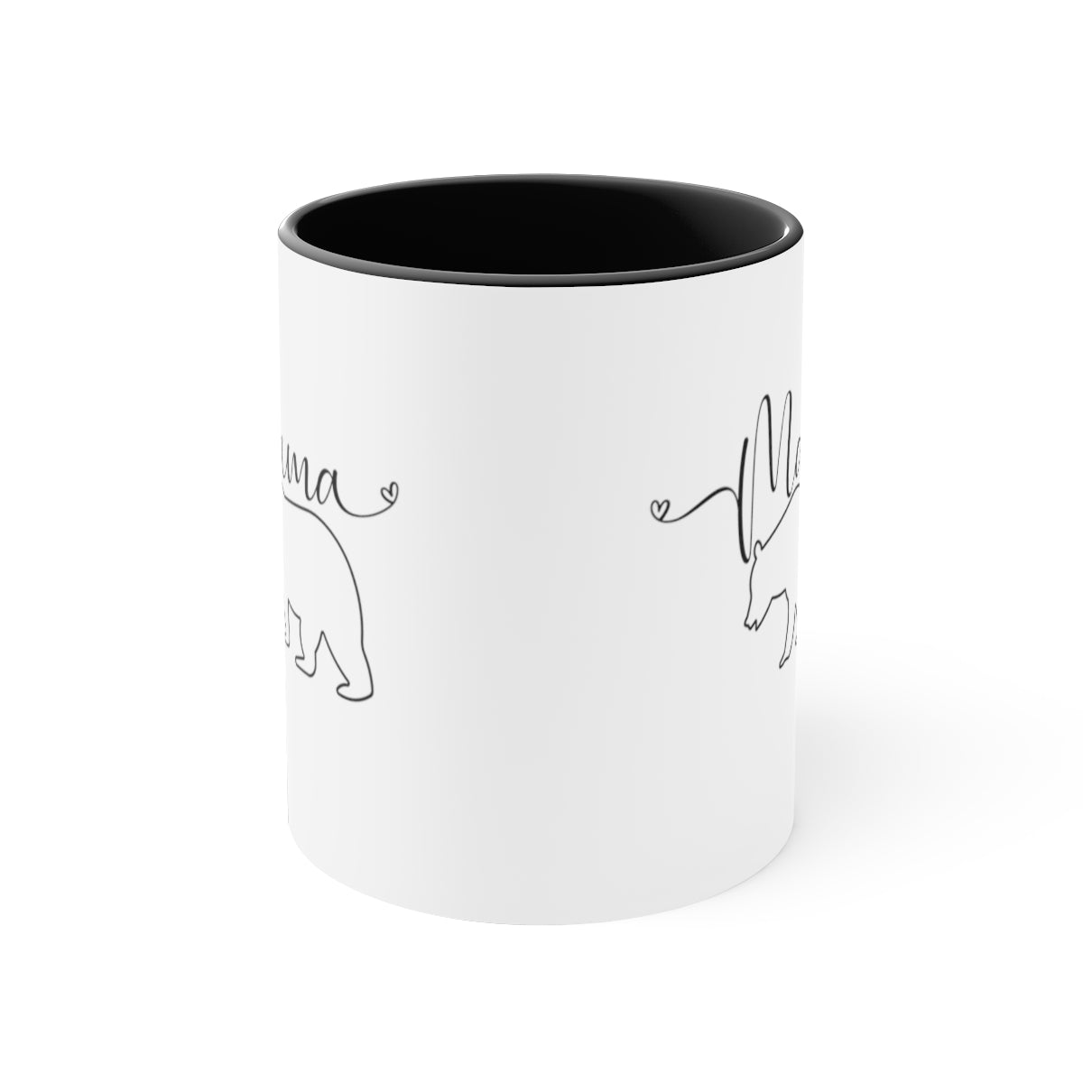 Mama Bear 11oz Black Accent Mug