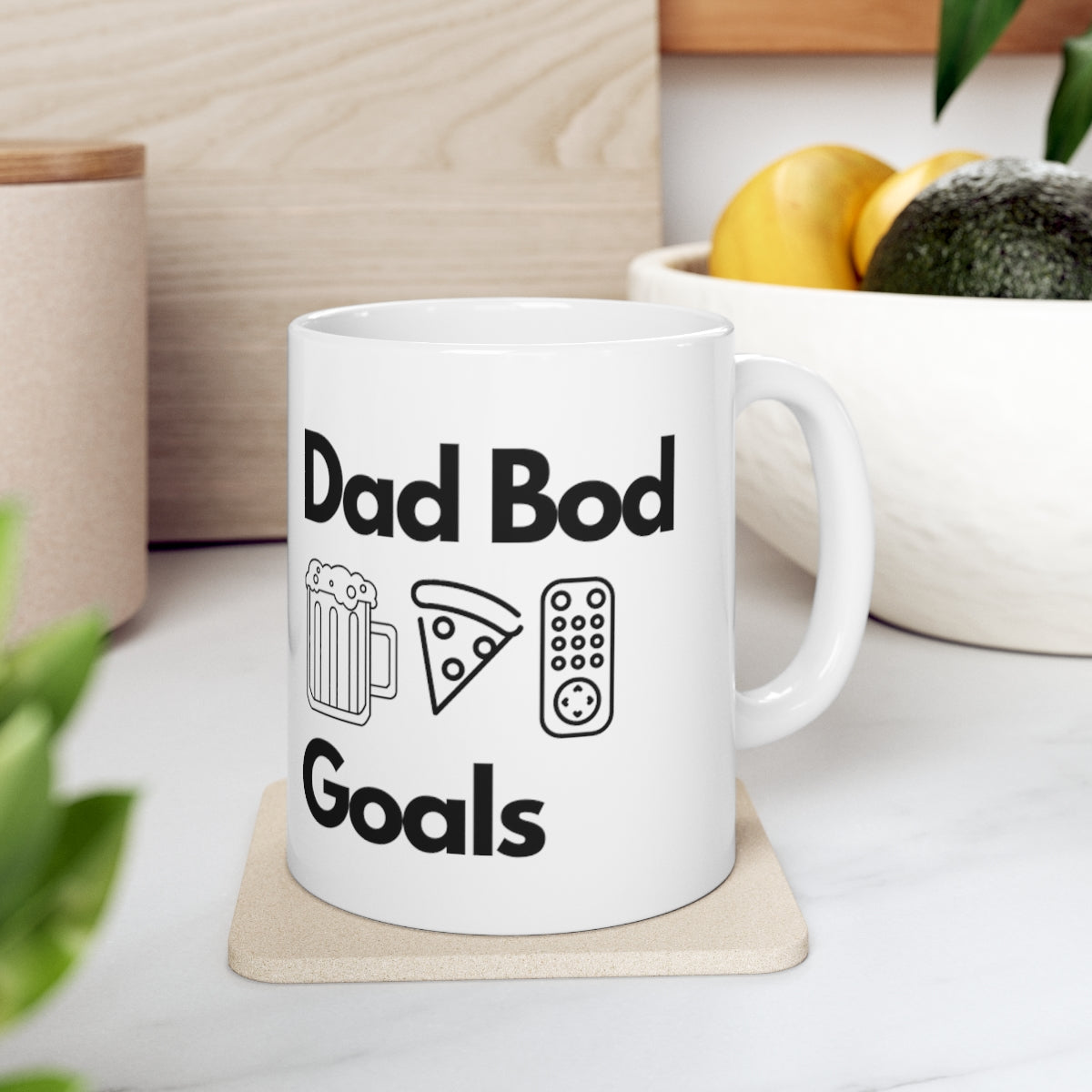 “Dad Bod Goals” Ceramic Novelty Coffee Mug 11oz