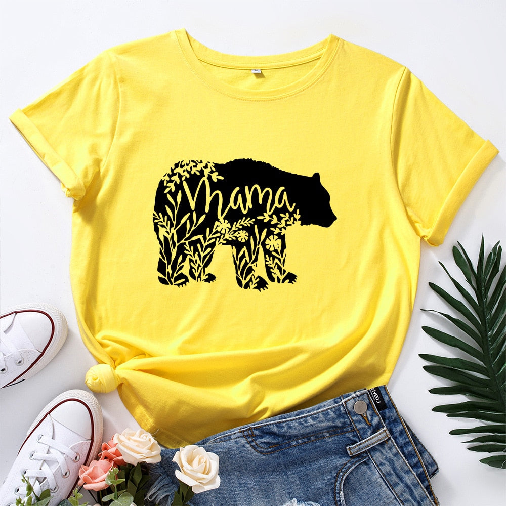 Mama Bear Graphic Short Sleeve T-Shirt