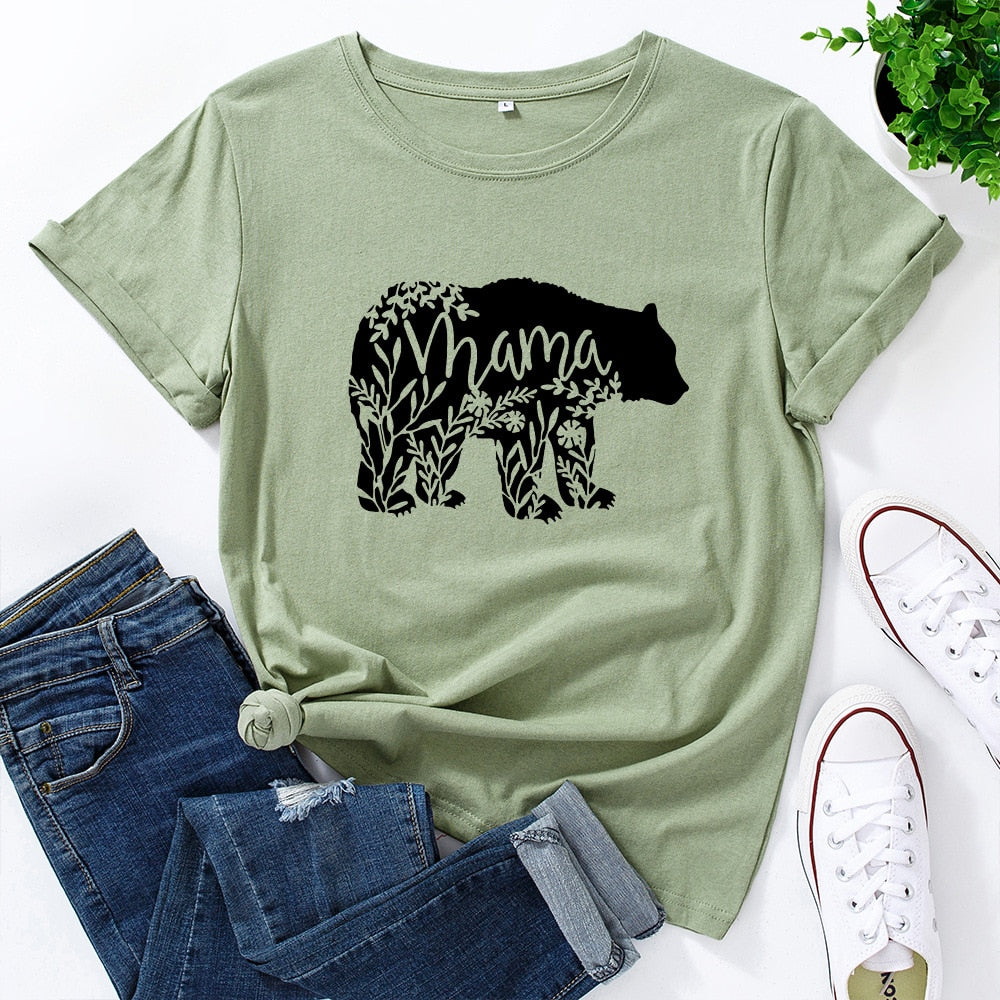 Mama Bear Graphic Short Sleeve T-Shirt