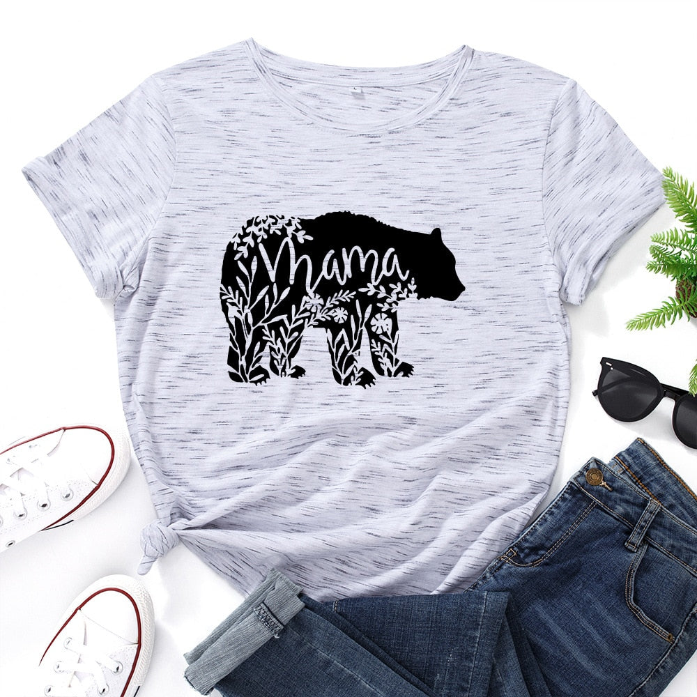 Mama Bear Graphic Short Sleeve T-Shirt