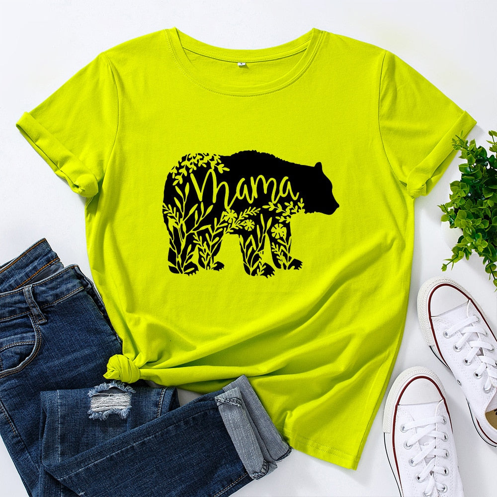 Mama Bear Graphic Short Sleeve T-Shirt