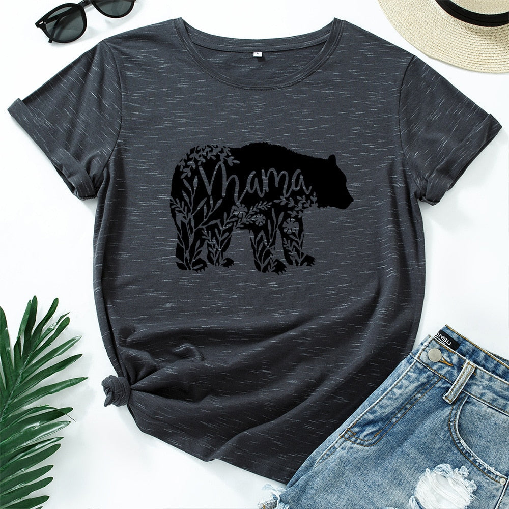 Mama Bear Graphic Short Sleeve T-Shirt