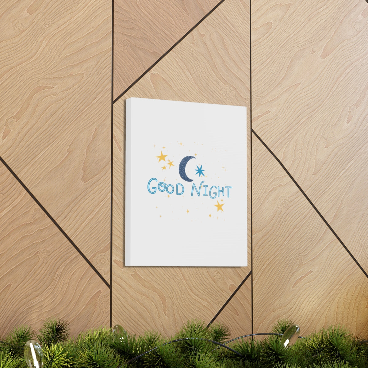 “Good Night “ Canvas Wrap Print, Nursery/Baby Decor, 4 Sizes