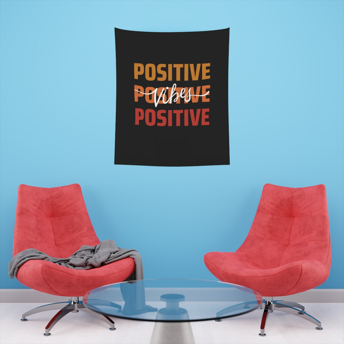 Positive Vibes 34"x40" Wall Tapestry