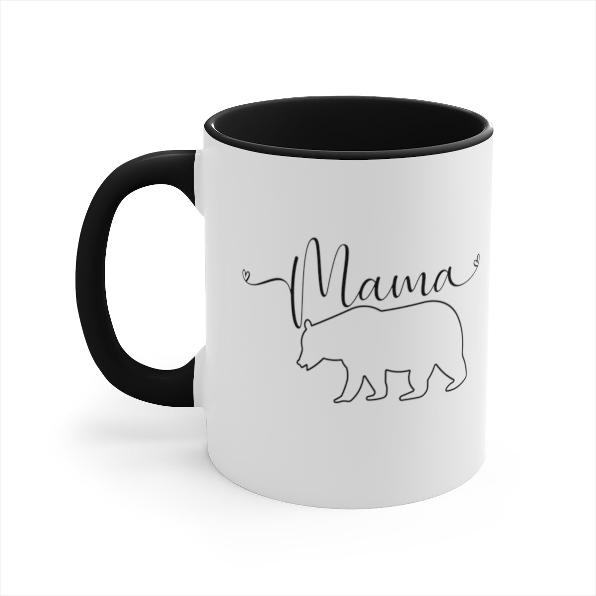 Mama Bear 11oz Black Accent Mug