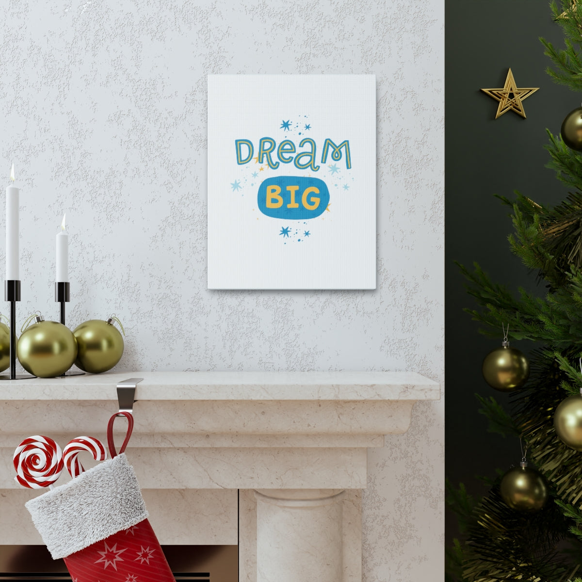 “Dream Big” Canvas Wrap Print, Nursery/Baby Decor, 4 Sizes